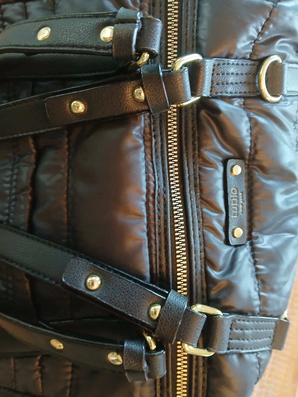 Tutiko New York Quilted Tote Bag – Black Shoulder Bag